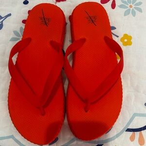 Red Flip Flops